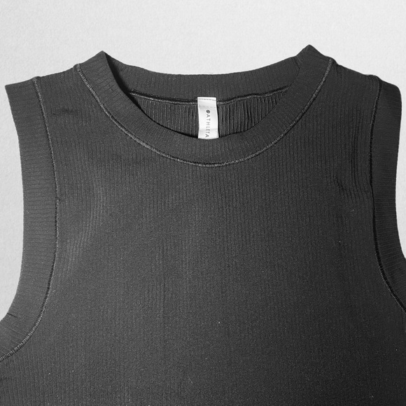 Black Ribbed Tank Top - Picture 6 of 8